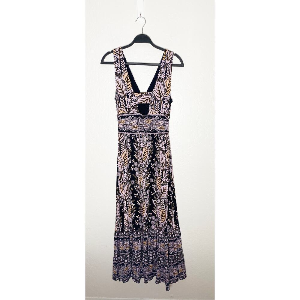 Maeve X Anthropologie Giulietta Tiered Maxi Full Length Dress Floral Sleeveless - Picture 6 of 14